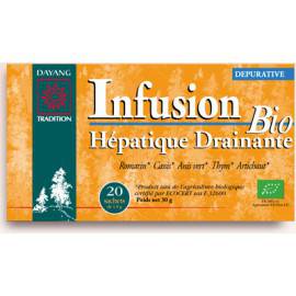 INFUSION BIO HÉPATIQUE DRAINANTE Action dépurative