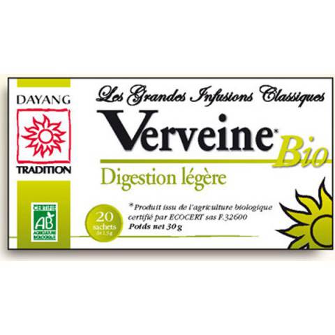 INFUSION BIO VERVEINE digestion légère