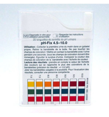 PAPIER pH-Fix 4.5 - 10.0 BANDELETTES