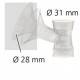 REDUCTEUR DE TETERELLE 28 MM TIRE-LAIT CALYPSO ARDO