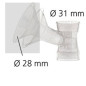 REDUCTEUR DE TETERELLE 28 MM TIRE-LAIT CALYPSO ARDO