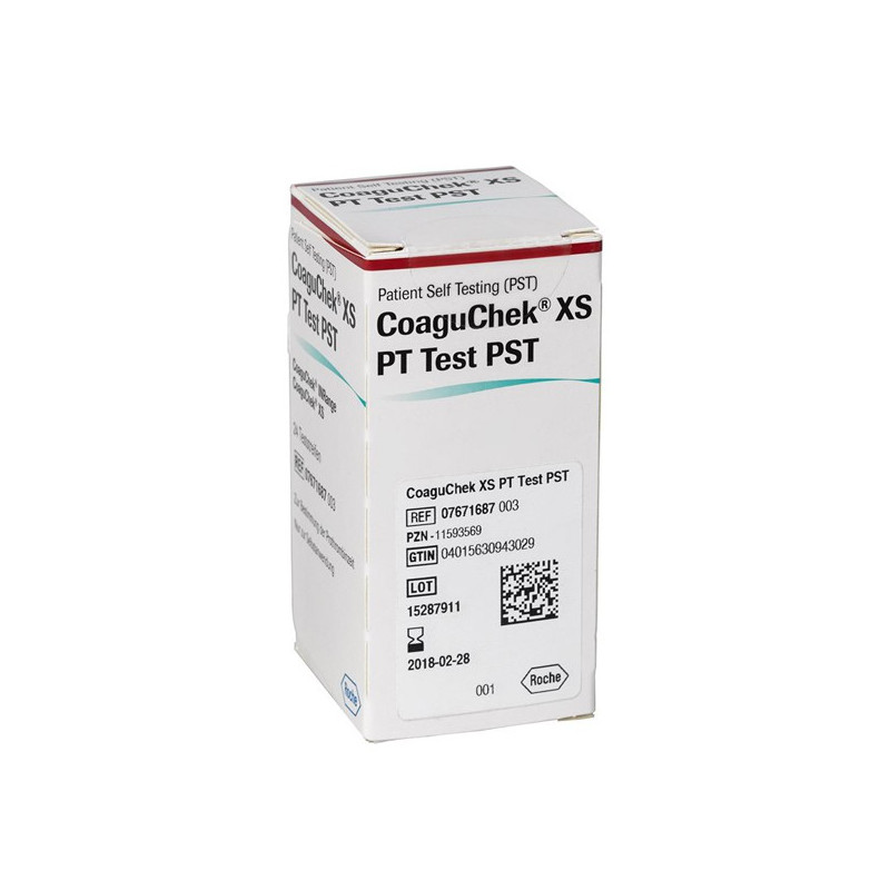 COAGUCHEK XS PT PST BANDELETTES MESURE INR COAGUCHEK XS PT PST BANDELETTES MESURE INR