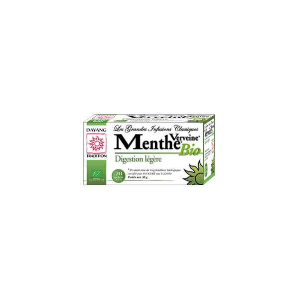 Infusion Verveine menthe de la Drôme - 20 sachets