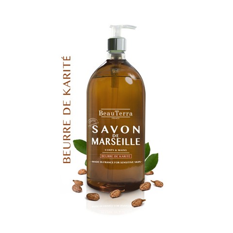 SAVON LIQUIDE DE MARSEILLE AU BEURRE DE KARITÉ