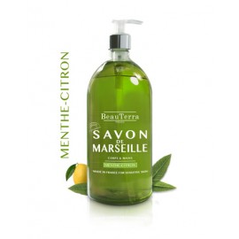 SAVON LIQUIDE DE MARSEILLE - MENTHE - CITRON