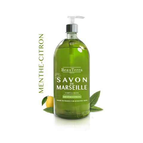 SAVON LIQUIDE DE MARSEILLE MENTHE - CITRON