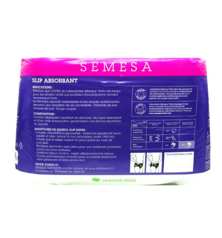 SLIP ABSORBANT SUPER LARGE SEMESA