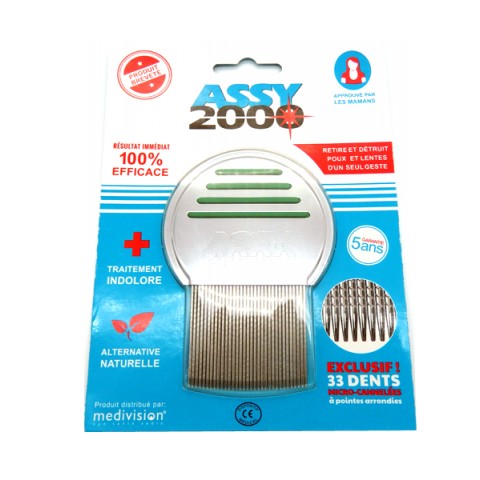 ASSY 2000 PEIGNE ANTI-POUX - ACIER -