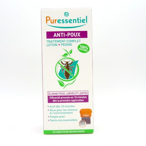 PURESSENTIEL LOTION ANTI-POUX TRAITEMENT COMPLET