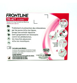 FRONTLINE TRI-ACT CHIEN 5 à 10 kg 6 Pipettes