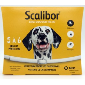 SCALIBOR collier anti-parasitaire grand chien