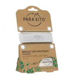 PARA'KITO BRACELET ANTI-MOUSTIQUE ADULTE BLANC