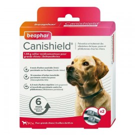 CANISHIELD collier anti puces et anti tiques pour grand chien. Boite de 2 colliers