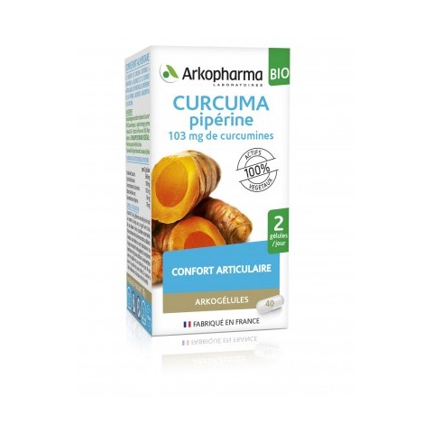 ARKOGELULES CURCUMA PIPERINE BTE 40