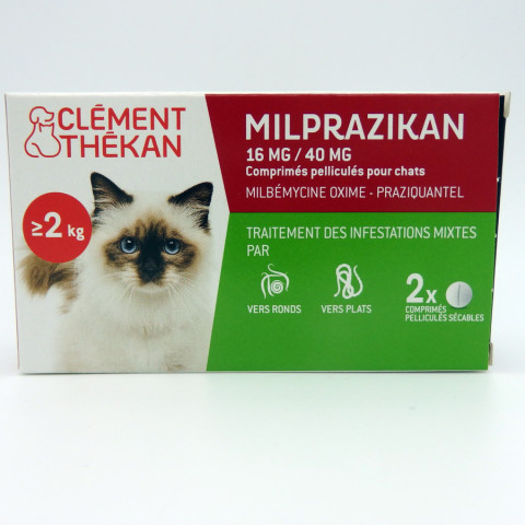 MILPRAZIKAN CHATON vermifuge interne