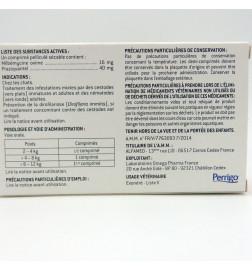 MILPRAZIKAN CHAT 16 mg/40 mg boite de 2 comprimés