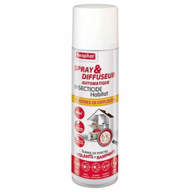 BEAPHAR Spray et diffuseur auto. Insecticide habitat. 500ml