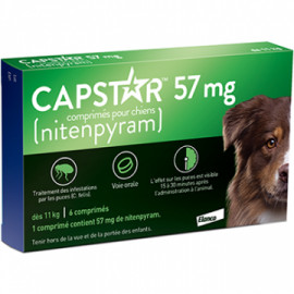 CAPSTAR CHIEN 57MG CPR 6