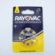 PILES ACOUSTIC APPAREILS AUDITIFS n°10 plaquette de 8 RAYOVAC