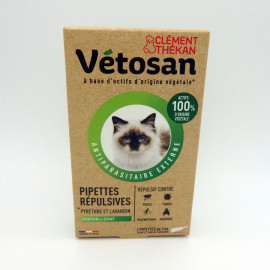 VETOSAN PIPETTES REPULSIVES CHAT ET CHATON 2X1ML