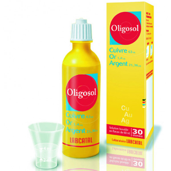 Cuivre-or-argent oligosol 60ml - Pharmacie Cap3000