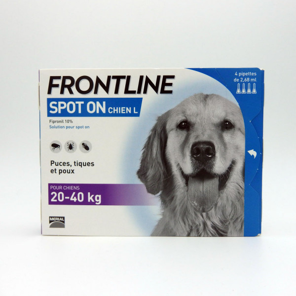 Frontline Spot-On 4 et 6 pipettes - Anti-Parasites Chien et Chat