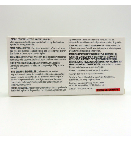 STRANTEL CHIENS - 4 COMPRIMES