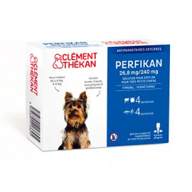 PERFIKAN CHIEN spot on très petit chien de1.5 à 4 KG boite de 4 pipettes