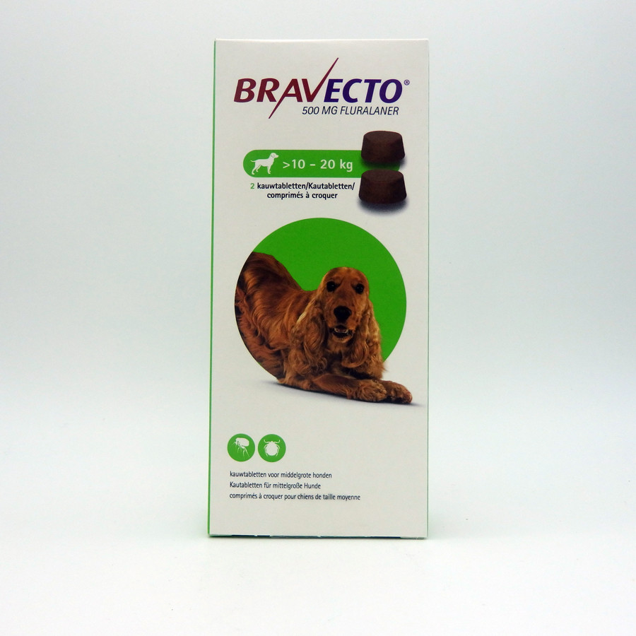 Bravecto Chien 10 A Kg Boite De 2 Comprimes Anti Puce Et Anti Tique