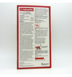 ADVANTIX CHIEN 10-25KG réduit le risque de transmission de maladies dues au tiques et puces