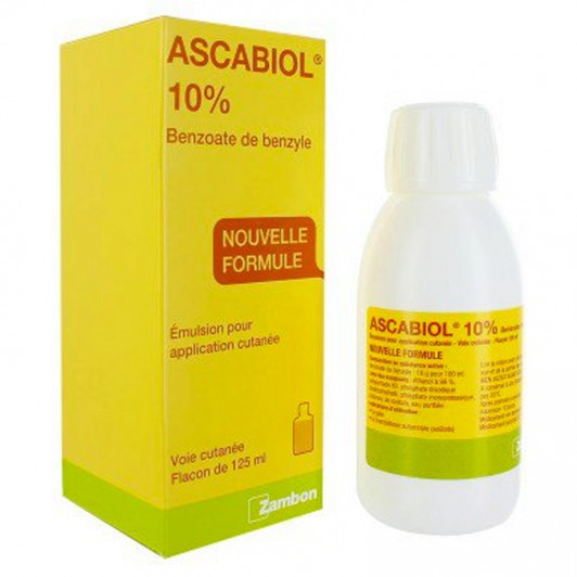ASCABIOL 10% Traitement de la gale et des aoutats Emulsion 125 ml