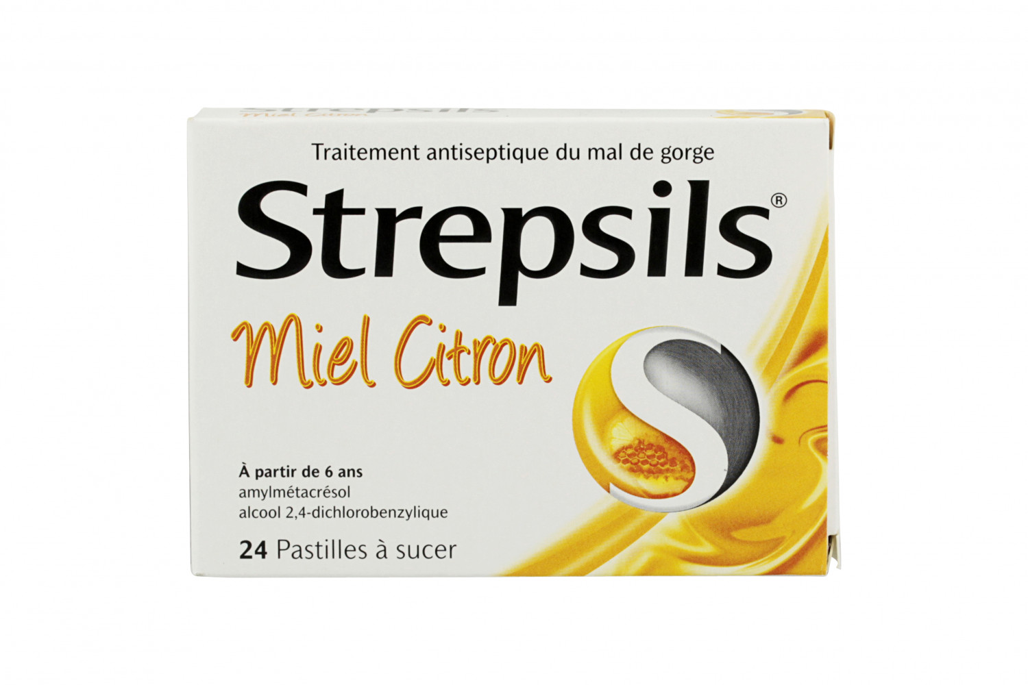 STREPSILS MIEL CITRON 24 pastilles à sucer