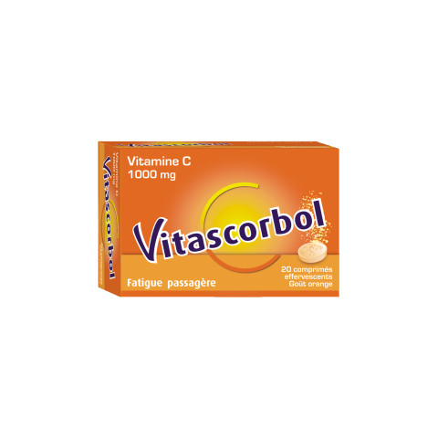 VITASCORBOL 1000mg Vitamine C 20 comprimés effervescents