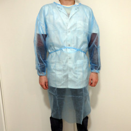 SURBLOUSE BLEU AVEC CORDELETTES