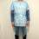 SURBLOUSE BLEU AVEC CORDELETTES