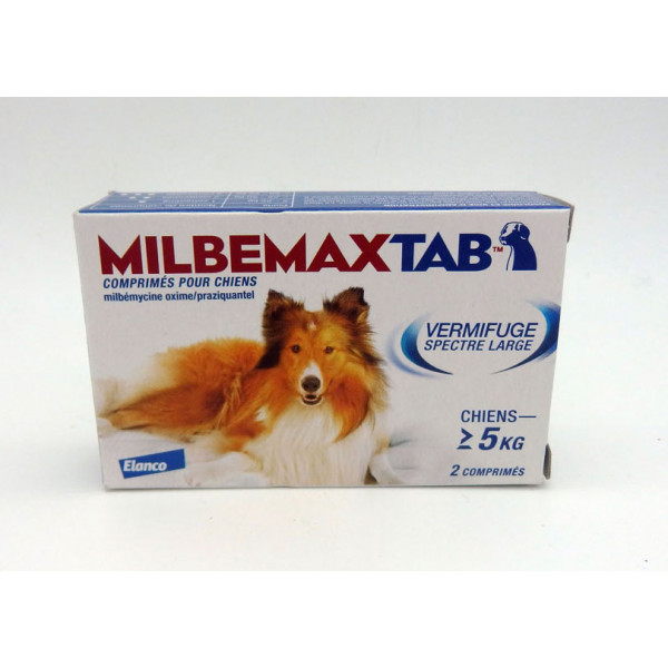 Milbemaxtab vermifuge chiens dès 5 kg - 2 comprimés - PurePara