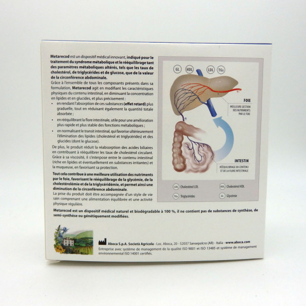 METARECOD 40 SACHETS Rééquilibrage du syndrome métabolique