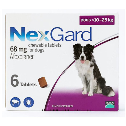 NEXGARD 68 mg  Boite de 6 comprimés appétents