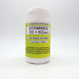 VITAMINES D3 & K2 maintien de la masse osseuse