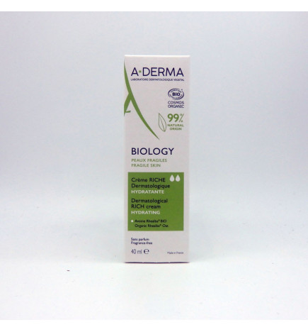 BIOLOGY CREME RICHE A-Derma 40 ml
