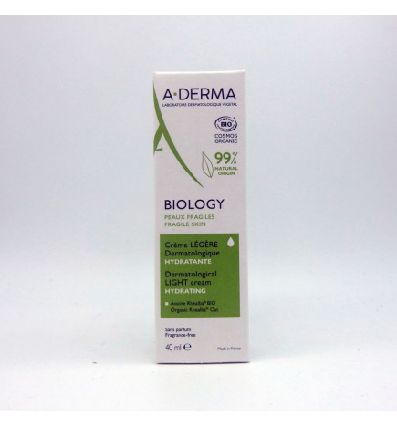 BIOLOGY crème LEGERE A-Derma 40 ml