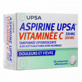 ASPIRINE UPSA vitaminée C 20 comprimés effervescents