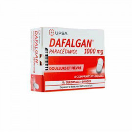 DAFALGAN UPSA 1000 mg Boite de 8 comprimés pelliculés