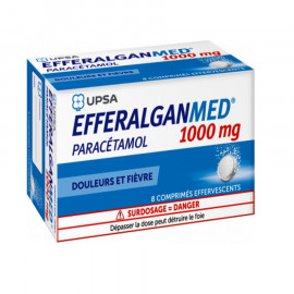 EFFERALGAN UPSA 1000 mg Boite de 8 comprimés effervescents