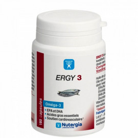 ERGY 3 Nutergia Oméga 3 Boite de 180 capsules