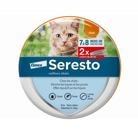 SERESTO COLLIER CHAT LOT de 2