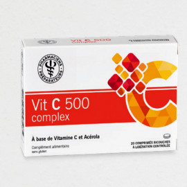 VITAMINE C 500 COMPLEX La pharmacie du Layon Boite de 20 comprimés