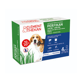 PERFIKAN CHIEN spot on chien moyen 10-20KG Boite de 4 pipettes