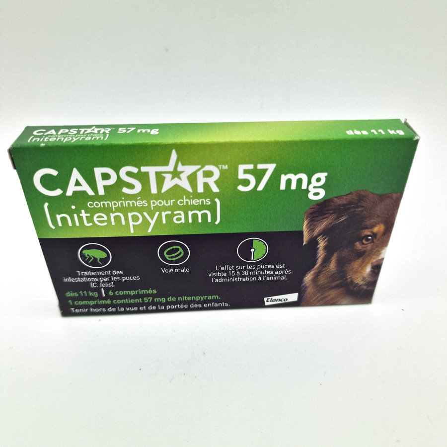 CAPSTAR Elanco CHIEN 57 mg Boite de 6 comprimés