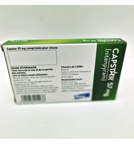CAPSTAR CHIEN 57 mg Boite de 6 comprimés